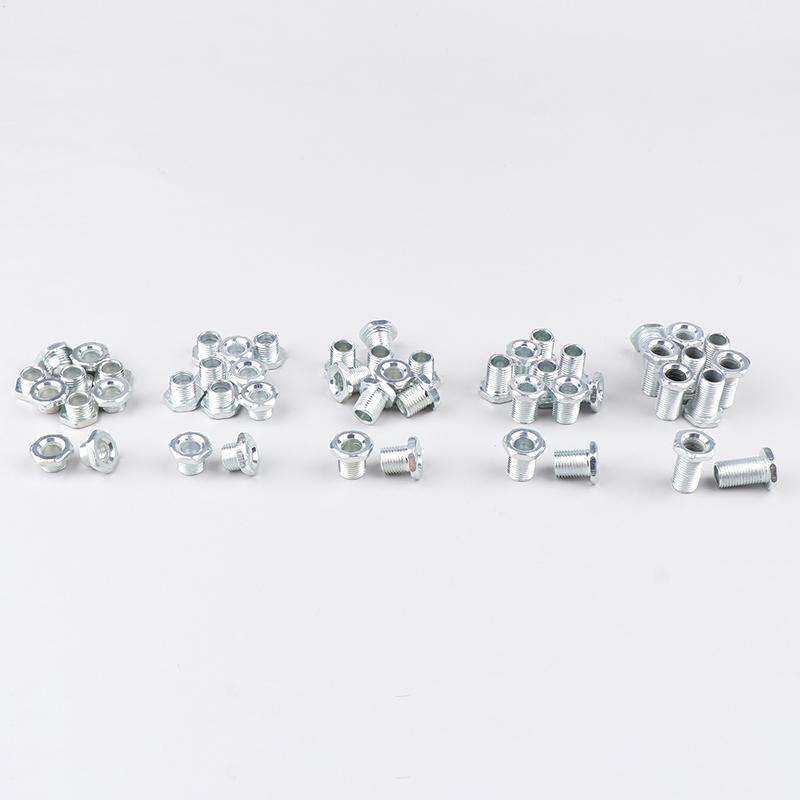M10 Threaded Tube With Nut For Lamps Hollow Screw Metal Pipe Teeth Whitening Theead Repair Lighting Base Connecting Accessories