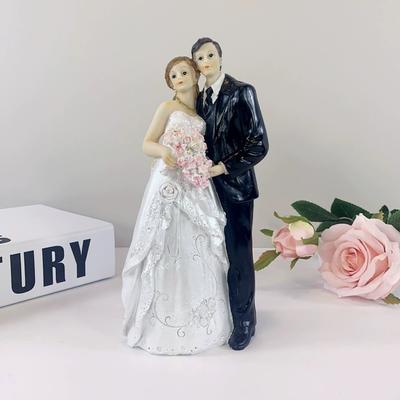Coleccionables de Boda para Novios Toppers de Tarta de Boda Recuerdo Romántico Único Figura para Topper de Tarta