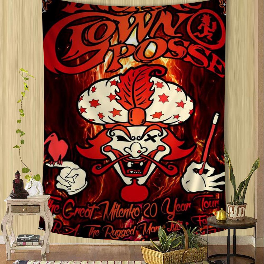 insane clown posse band Tapestry Anime Tapestry Hanging Tarot Hippie Wall Rugs Dorm Wall Hanging Sheets