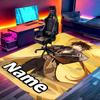 Custom Name Personalized Genshin Impact Print Carpet, Versatile Home Decor Rug, for Playroom, Apartment, Balcony, Entryway, Hallway Gift