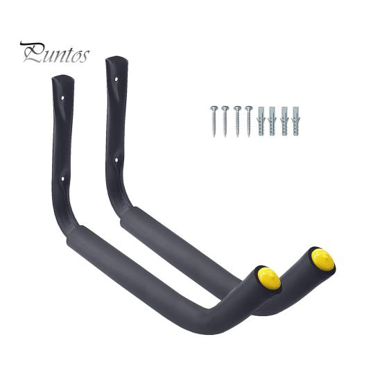 

1/2/4 шт. прочный гаражный крючок 100 фунтов настенное крепление металлическая вешалка для каяков велосипед лестница садовые электроинструменты органайзер подвесная стойка для хранения 2pcs чёрный