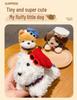 Trendy Cute Dog Plush Keychain Pendant - Adorable Cartoon Figure for Bags and Couples