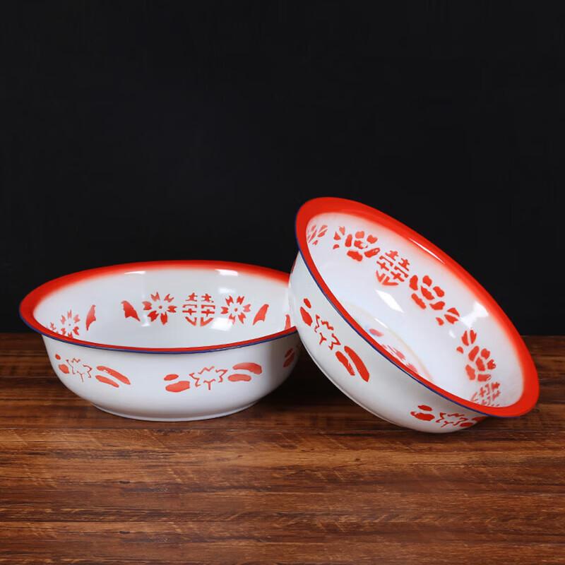 Vintage Ningzhao Enamel Basin