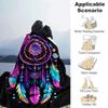 1pc Dream Catcher Printing Lightweight Flannel Blanket, Comfortable and Warm Blanket, for Camping Sofa Bed and Couch Office, Gift