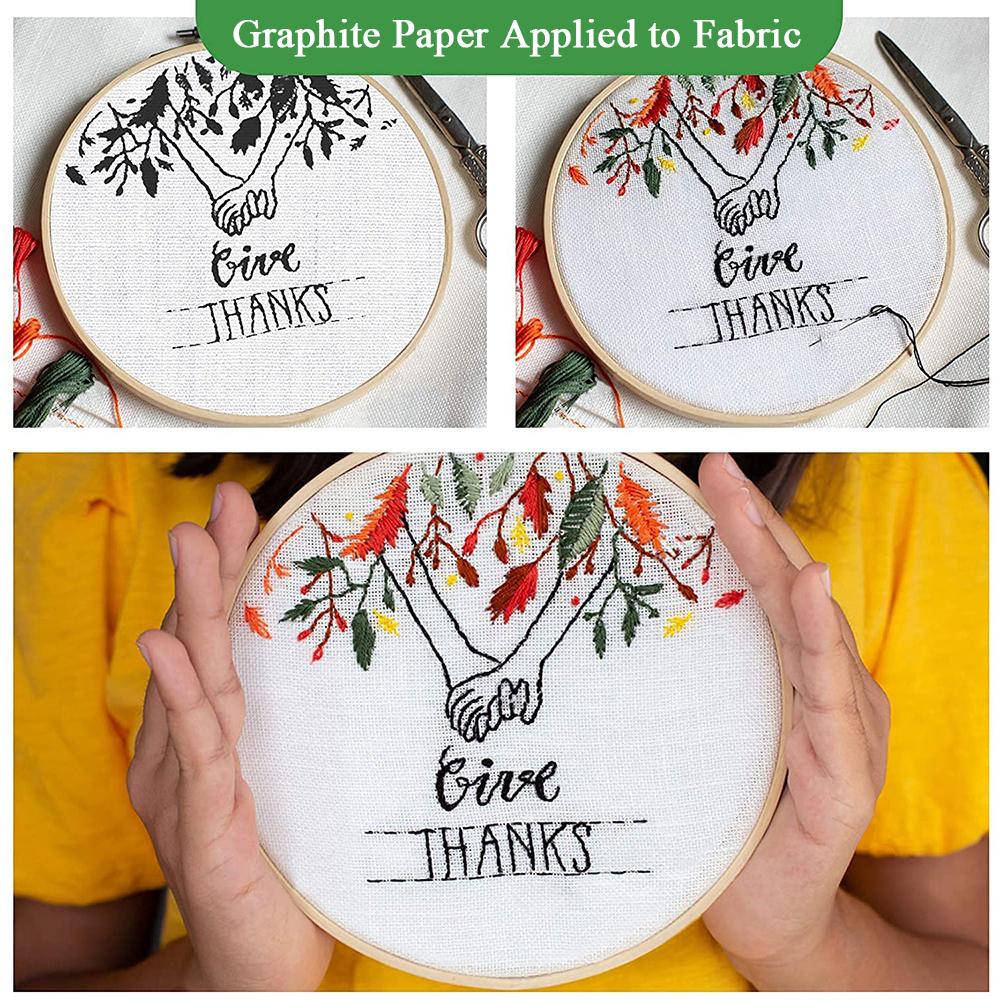 50 Stück A4 Graphit-Übertragungspapier Zeichenpapier Kopiergraphitpapier zum Zeichnen von Mustern Skizzen Leinwand Stoff