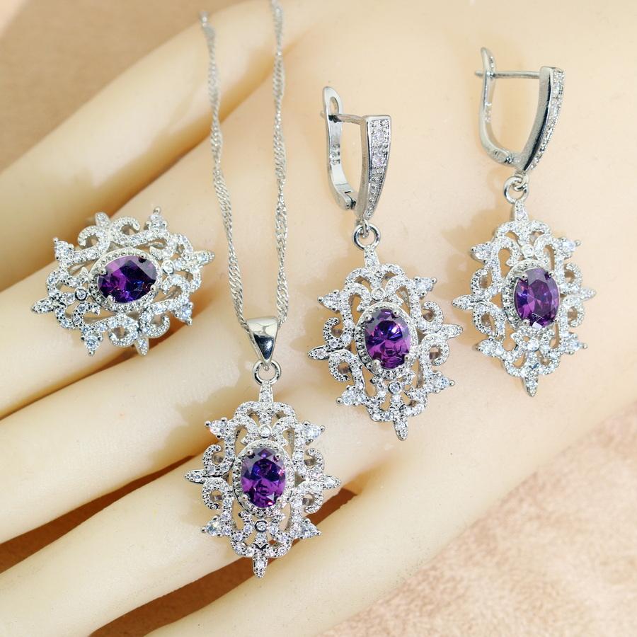 

Свадебные наборы украшений для женщин Зеленый кристалл Серьги Ожерелье Подвеска Кольцо Свадебный подарок 10