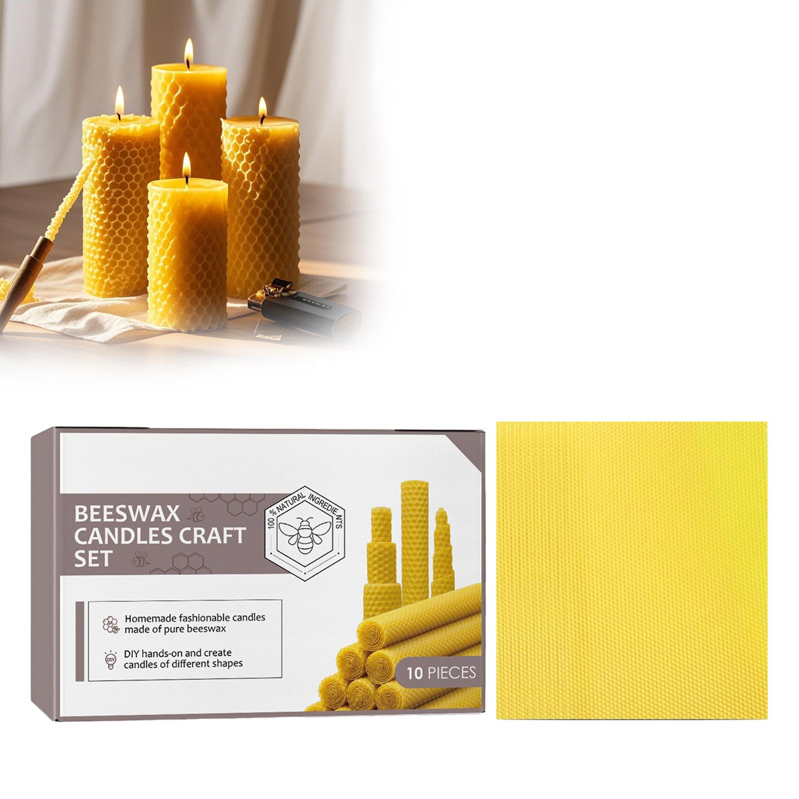 10pcs Beeswax Candles Taper Handmade Candle Candle Beeswax Candles Thanksgiving Candle Holders розовый