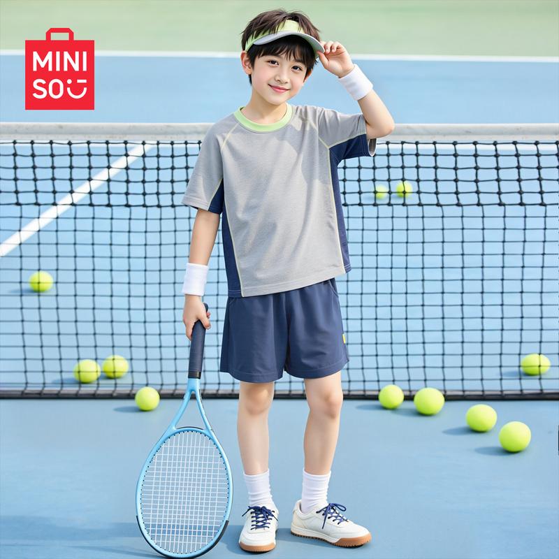MINISO Kids' Quick-Dry Short Sleeve Athletic Set