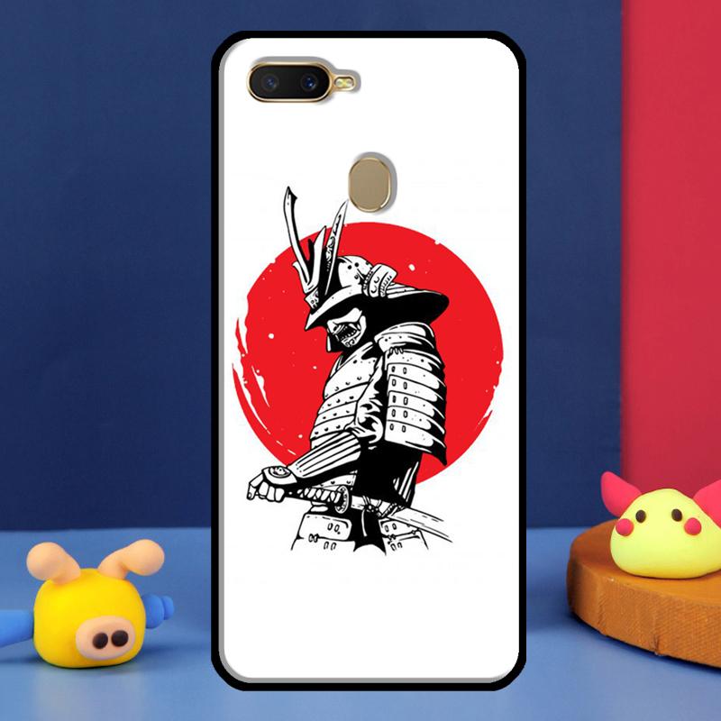 Japanese Samurai Case For Oppo A98 A78 A58 A15 A16 A17 A5 A9 A91 A52 A72 A76 A96 A74 A94 A54 S A57 A77 Cover