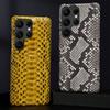 LANGSIDI Luxus Python Echtes Leder Case für Samsung Galaxy S23 S24 S25 S26 Ultra S22 Plus A56 A57 Schlangenhaut Leder Hülle