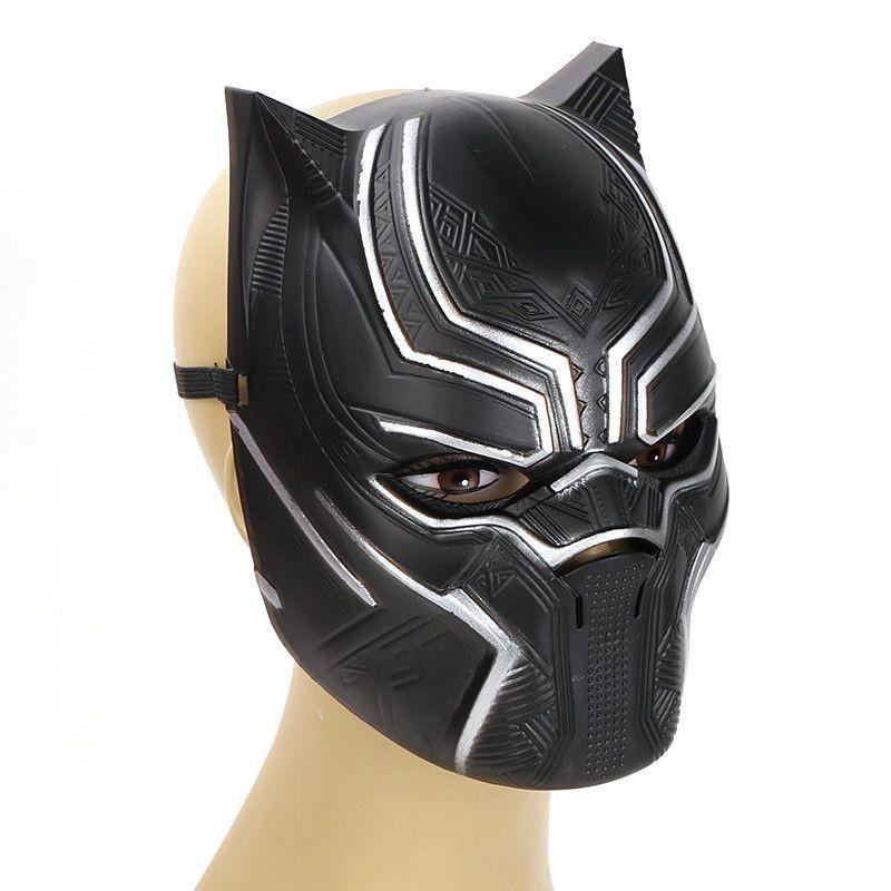 Halloween Costume 2018 Black Panther Necklace Jumpsuit Mask Fancy Dress Cosplay