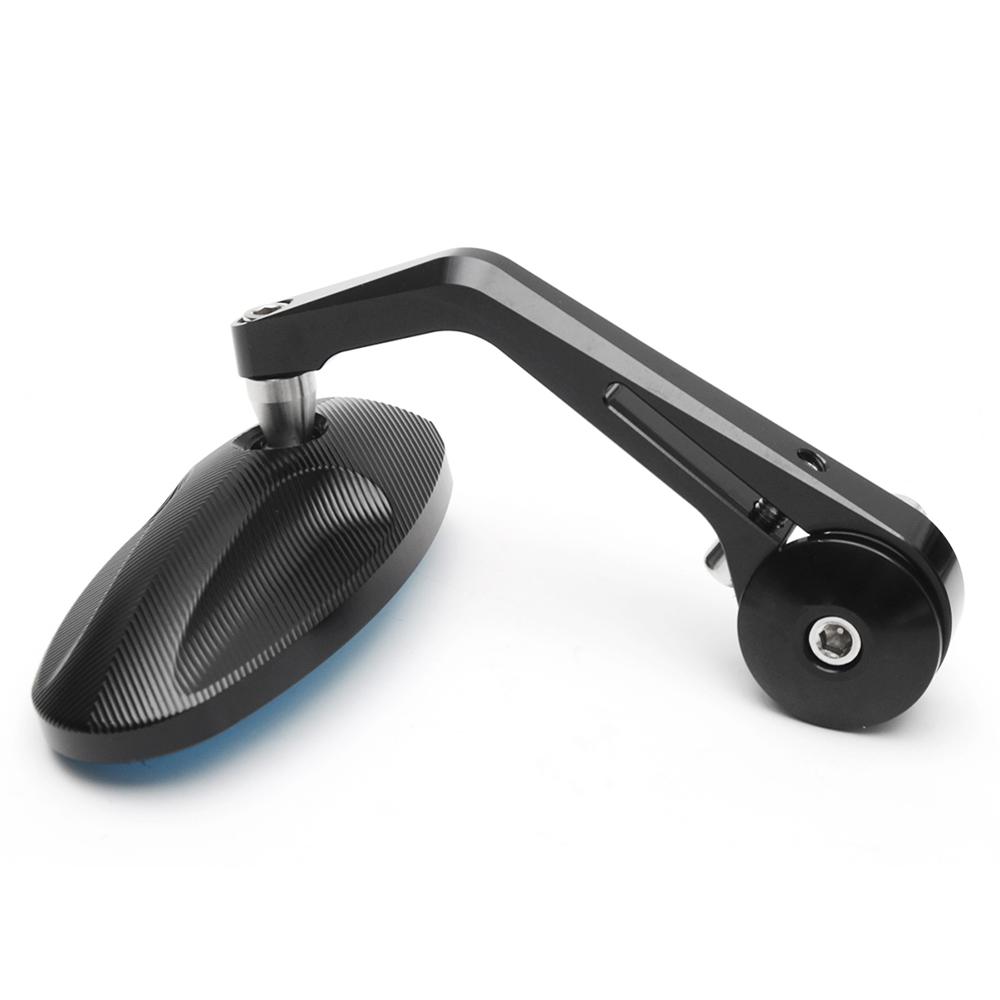 2ks CNC Motocyklové tyče s černými zpětnými zrcátky pro Triumph Speed ​​Triple