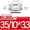 Dual-Sided Flat Timing Pulley: 5M50 Teeth, Width Options 11/16/21/27AF, Bore Size 8-30.
