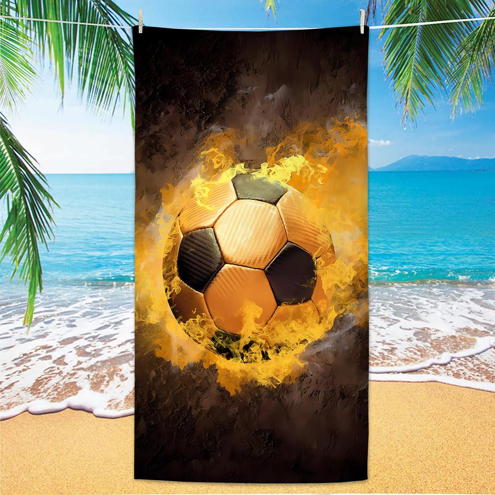 Neues Fußball-Strandtuch Weltmeisterschafts-Thema Mikrofaser-Strandtuch für Erwachsene Großes Strandtuch