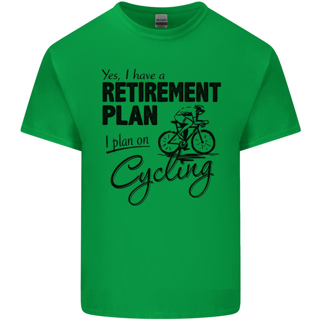 Cycling RetireUnisext Plan Cyclist Bicycle Unisexs Light Cotton TShirt