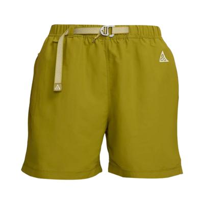 ACG Logo Sólido Pantalones Cortos Rectos Sueltos Hombre Pantalones Oliva CZ6704-390