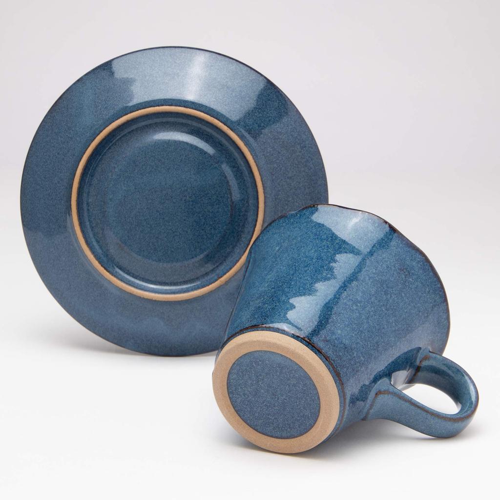 Mino Ware Cup and Saucer Sea Cucumber W30130
