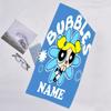 1pc The Powerpuff Girls2 Beach Towel with Custom Name, Beach/Swimming/Bath/Picnic/Camping Towel, Suitable for Seaside Beaches