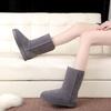 Fashion Non Slip Snow Boots for Women Warm Fleece-Lined Chunky Mid Calf Padded Winter 2025 Novelty Woman Shoes High Quality Trend Sale