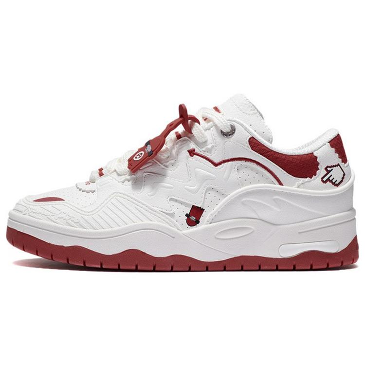 

Новые LiNing CF Tracing Theone Амортизирующие Противоскользящие и Износостойкие Низкие Повседневные Кроссовки Женские Бело-Красные AGCT386-1 36