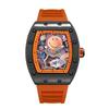 High-Value Fashion Quartz Luminous Waterproof Wine Barrel-Shaped Watch Men'S Business Smiley Face