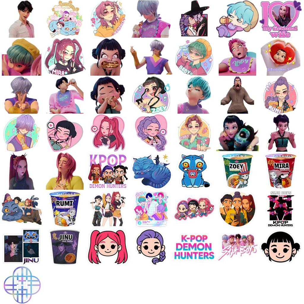 50pcs Boys Stickers Stickers Waterproof Vinyl Decals Laptop Toys Kids Gifts