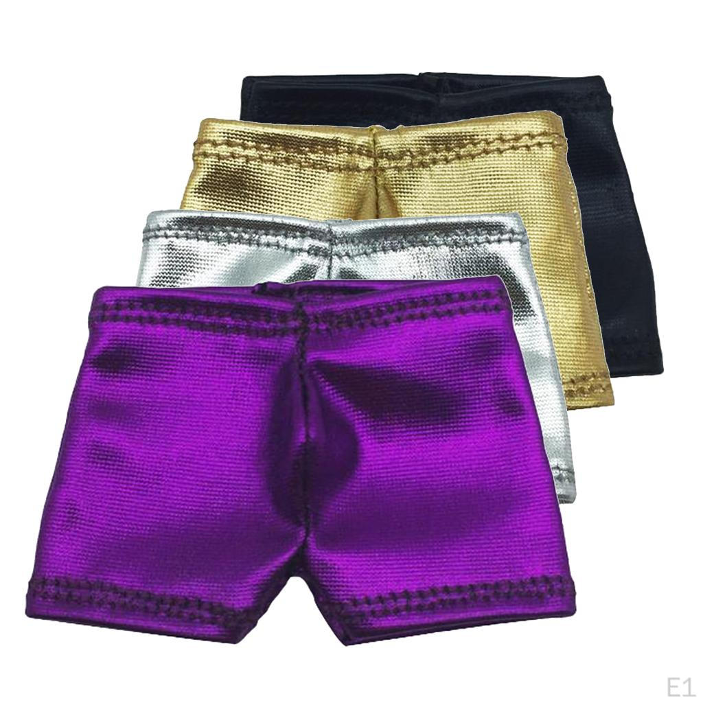 1/6 Faux Leather Shorts Men's Trousers Clothing For 12 Inch Male Action Figure, Doll Clothes