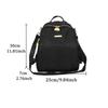 Multi-functional Black Shoulder Bag Small Retro Backpack Korean Style Nylon Backpack  Students