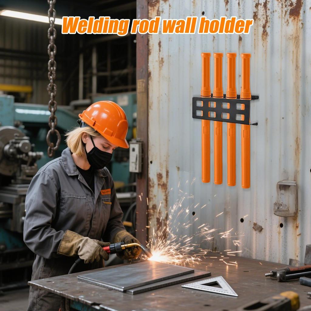 Welding Rod Wall Holder 4-slot Welding Rod Storage Rack Soldering Stick Holder For Tools Arrangement Repair Electrician