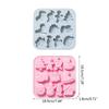 Christmas Theme Silicone Mold Cake Cupcake Chocolate Baking Fondant Mould