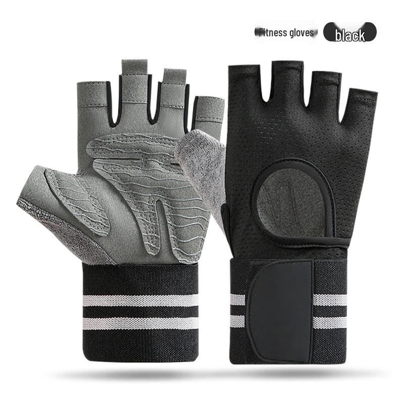 IRONWOLF Half-Finger Fitness Gloves with Wrist Support