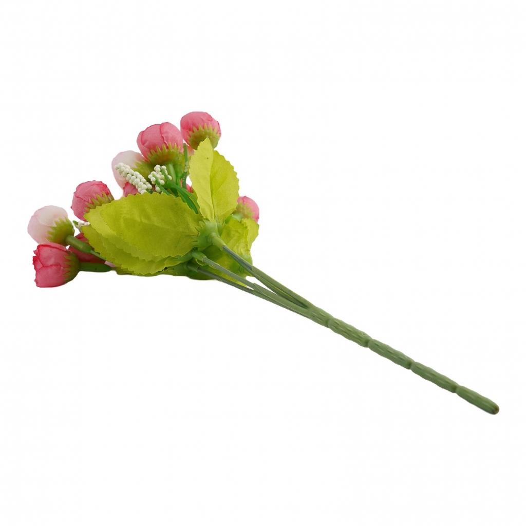 Artificial Rose Small Bud Christmas Decorations Heads