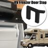 1pc RV Freezer Door Stop with -Mold Design & Air Circulation System - Heavy-Duty Black Door Wedge for RV, Caravan,Camper Fridge