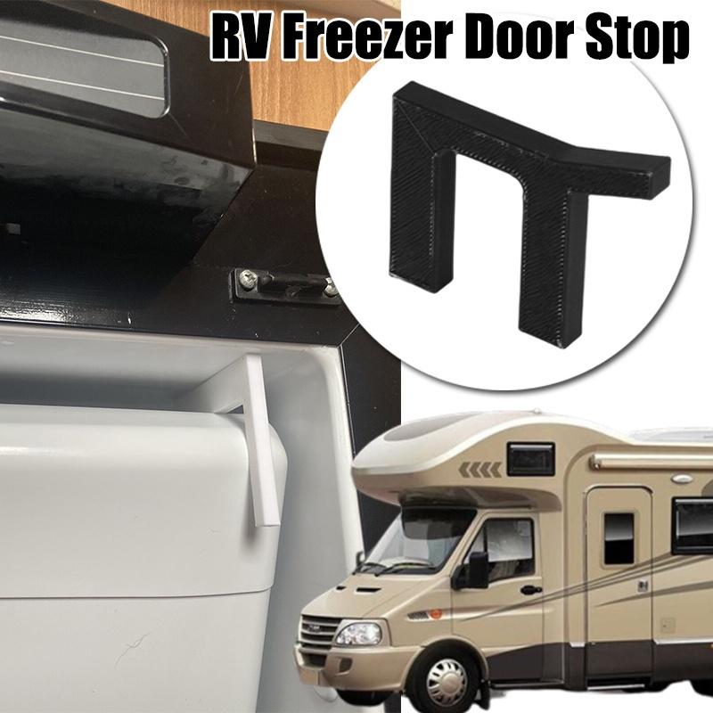 1pc RV Freezer Door Stop with -Mold Design & Air Circulation System - Heavy-Duty Black Door Wedge for RV, Caravan,Camper Fridge