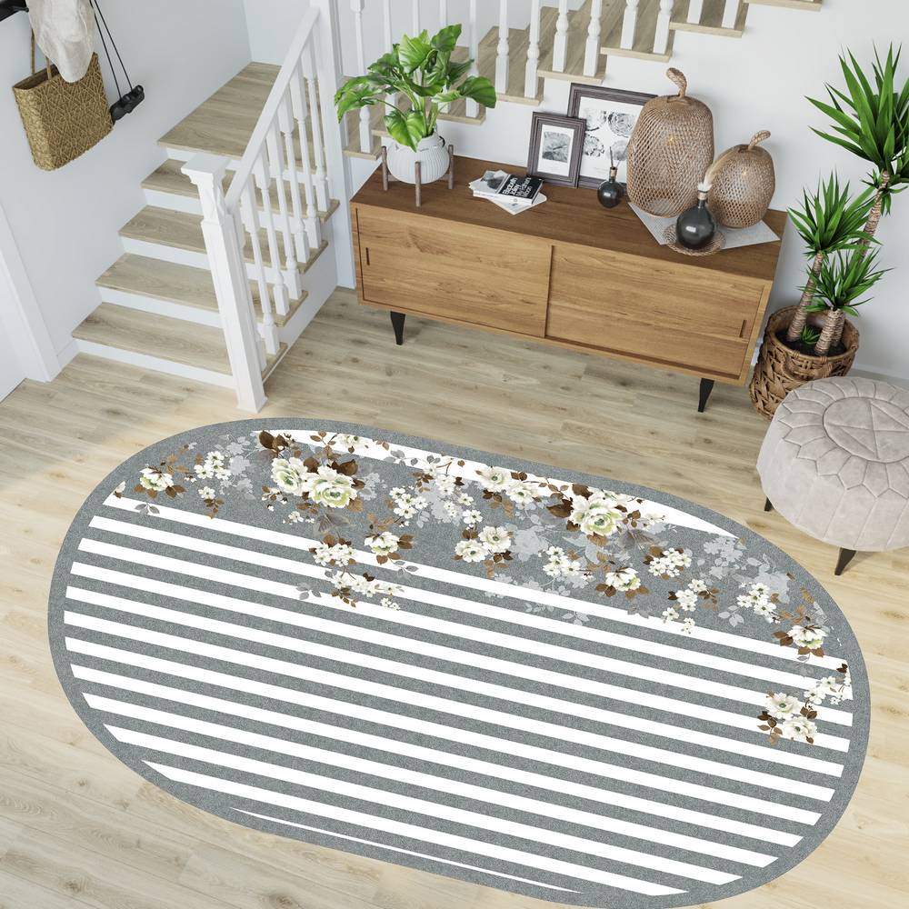 

Rovigo Home Washable Printed Carpet RGHM7254-HT200 80X150 серый