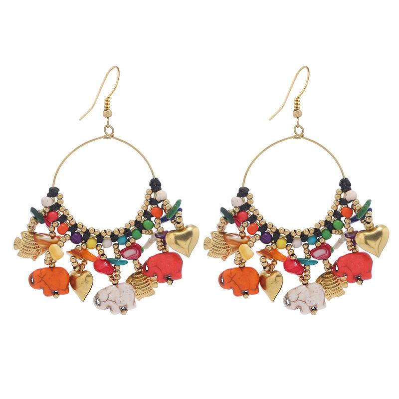 Original Design Siam Secret Earrings Vacation Niche Personality Elephant Earrings Women's Earrings