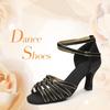 Ladies Girls Black Red White Satin Mid High Heel 5cm 7cm Satin Tango/Samba/Latin/Ballroom/Salsa Dance Shoes For Women