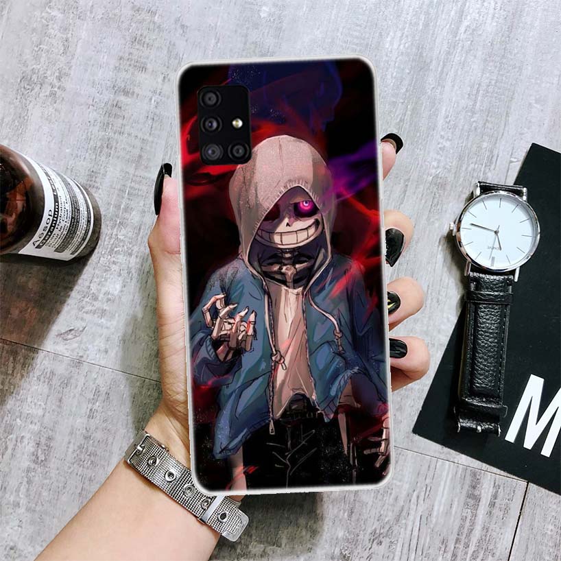 

Чехол для телефона Undertale Papyrus Sans Doggo для Samsung Galaxy A12 A22 A32 A42 A52 A72 A51 A71 5G A41 A31 A21 A02S M12 M21 M31 M30S Samsung A41
