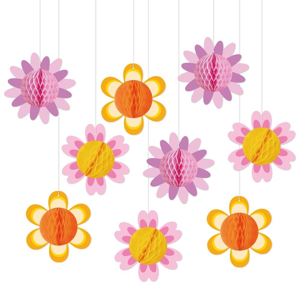 Honeycomb Party Garland Decor With Diy String Included For Celebrations Birthday