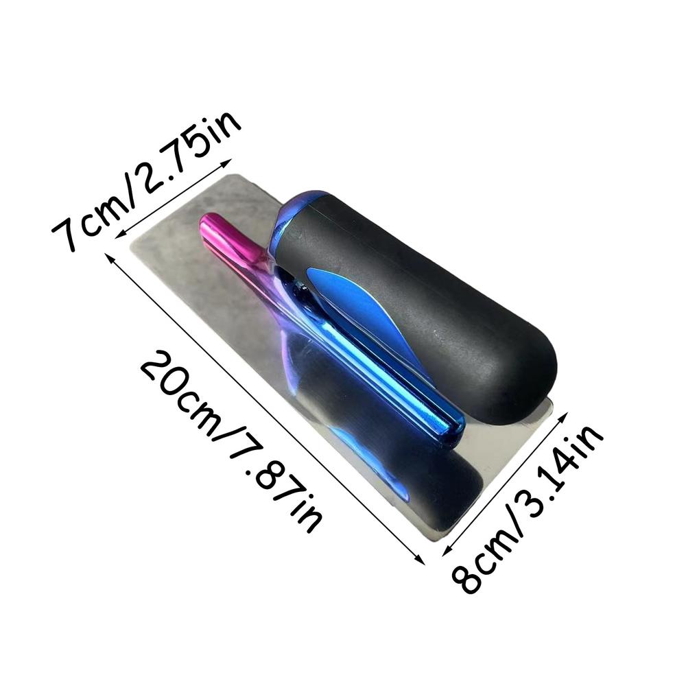 

Плоский шпатель для гипсокартона, шпатель для отделки бетона с цветной ручкой, нержавеющая сталь, стеновая панель, гипсокартон, бетон, цемент