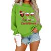 Women's Casual Fashion Round Neck Long Sleeve Christmas Printed Sweatshirt