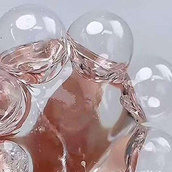 1/2/3Pcs Stress Relief Squeeze Ball with Bubble Injector DIY Bubble Popping Ball Sensory Toy Anti-anxiety Clear Stress Ball Fidget