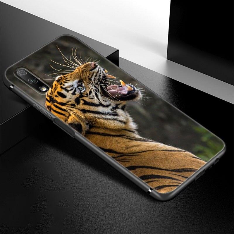 Husă Telefon Animal Leu Tigru Pentru Huawei Honor 7A 8A 9X 20 Pro 8 10X Lite 9A 8C 9C 20E 7S 8S 20S 8X 10i 20i 30i Husă Moale Neagră