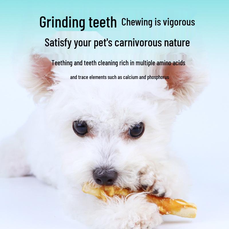 Colorful 100g Pet Snacks: Sushi Sandwich Wraps for Teeth Cleaning & Shiny Coat.