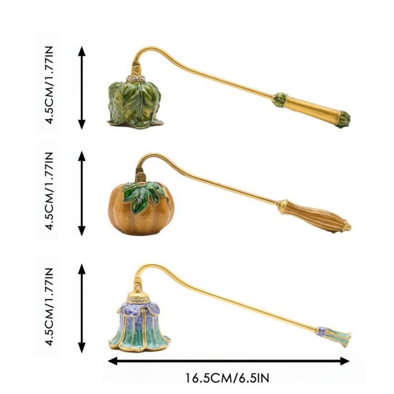 Kerzenlöscher,Eleganter Kerzenlöscher mit langem Griff,Kerzenlöscher Dochte Löscher Kerzenzubehör Kerzenstopper
