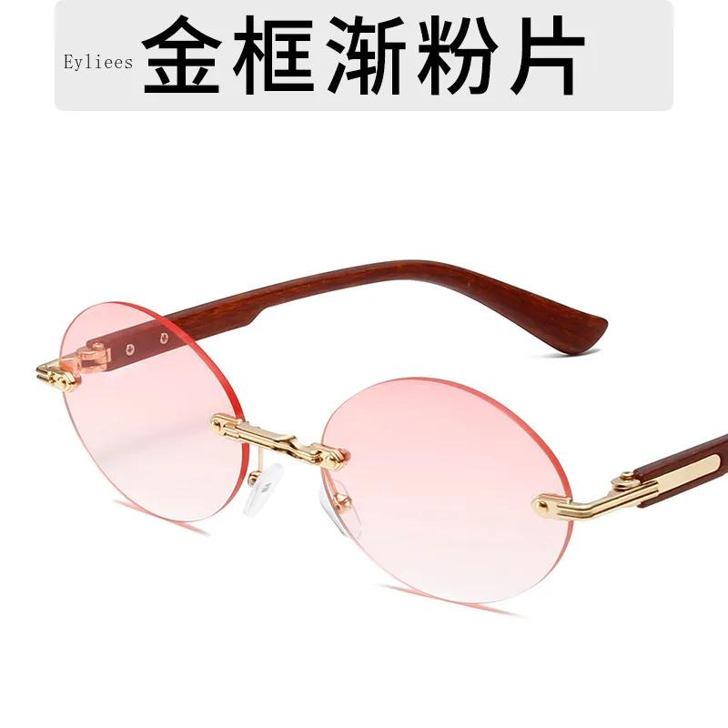 

Retro Oval Men Sunglasses Fashion Brand Designer Clear Gradient Lens Eyewear Women Luxury Sun Glasses Shades UV400 Gafas