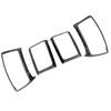 Car Air Conditioning Vent Trim for Ford Ranger Everest Endeavour 2015 - 2020 2021 Dashboard AC Outlet Cover Sticker Accessories