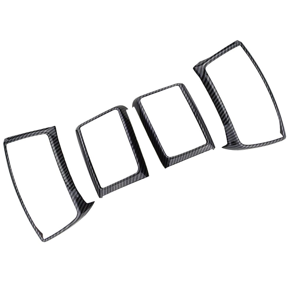 Car Air Conditioning Vent Trim for Ford Ranger Everest Endeavour 2015 - 2020 2021 Dashboard AC Outlet Cover Sticker Accessories
