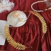 Vintage Sun Goddess Crown Gold Plated Tiara Headpiece Baroque Tiara Headband  Stage Performance