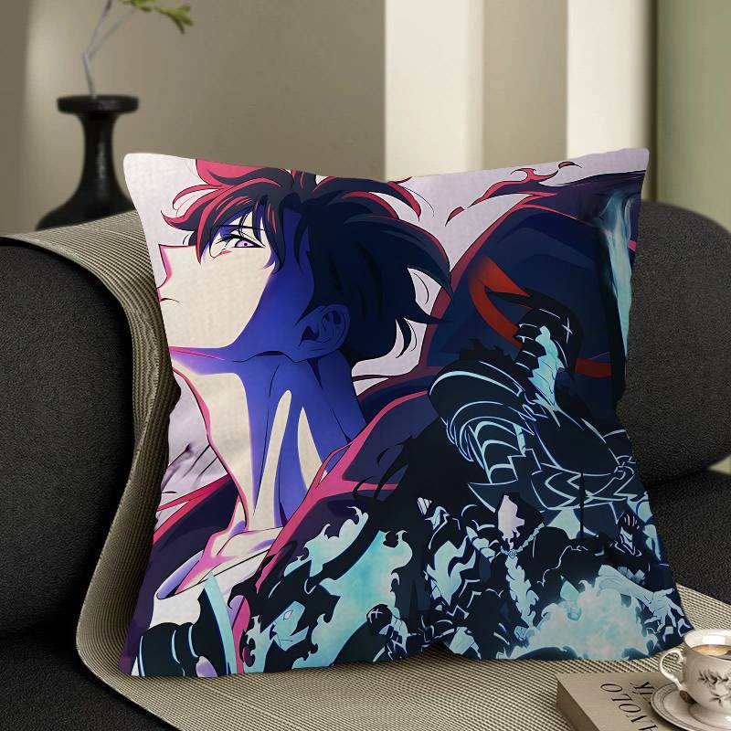 Anime Solo Cartoon Leveling Pillow Gift Home Office Decoration Bedroom Sofa Car Cushion Cover Case 45x45